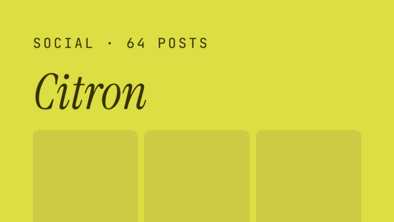 Citron — social grid kit citron — social grid kit